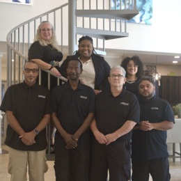 a group of people posing for a picture